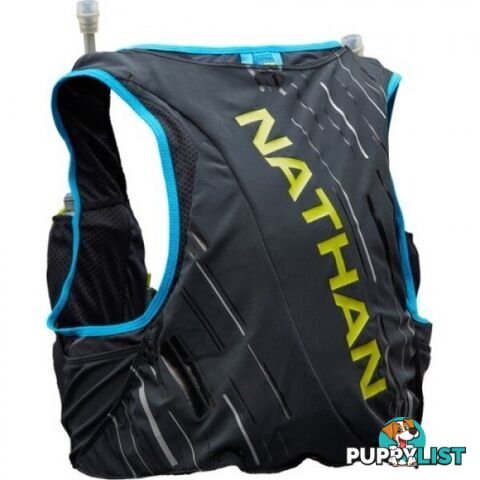 Nathan Pinnacle 4L Mens Hydration Vest - Black/FinishLime - L - NS40260-00022-34