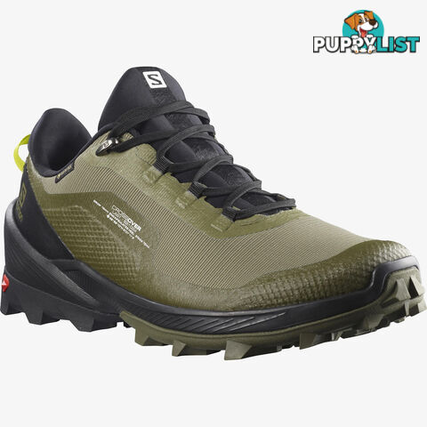 Salomon Cross Over GTX Mens Hiking Shoes - Deep Lichen Green/Black/Evening Primrose - 13US - L41286200-125