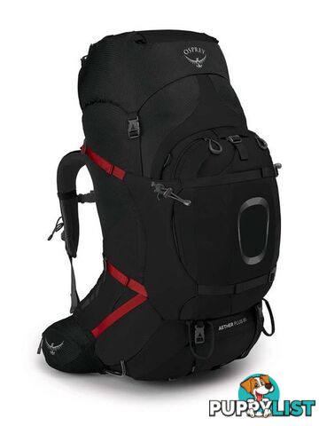 Osprey Aether Plus 85L Mens Hiking Backpack - Black - L/XL - OSP0891-Black-L-XL