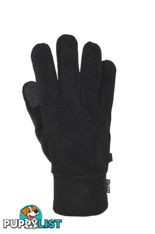 XTM Muse Mens Fleece Glove - Black - L - EM002-BLK-L