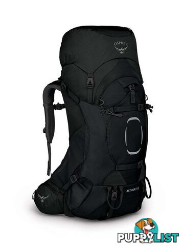 Osprey Aether 55 Mens Hiking Backpack - Black - S/M - OSP0884-Black-S-M