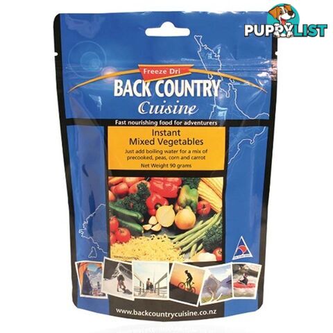 Back Country Cuisine Freeze Dried Food Mixed Vegetables - BC677