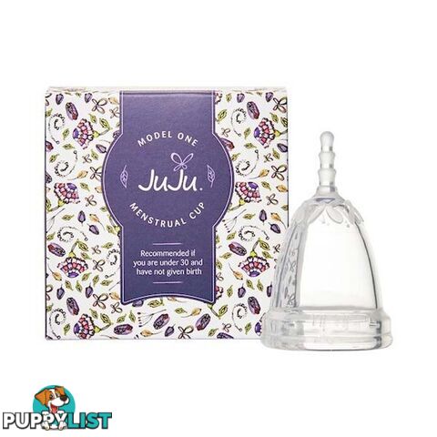 JuJu Menstrual Cup - Clear - Model 1 - M1-C