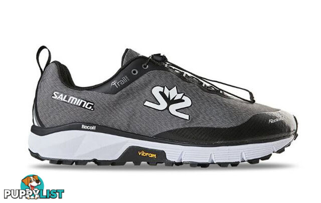 Salming Trail Hydro Mens Trail Running Shoes - Grey/Black - US8.5 - 1289085-1001-42