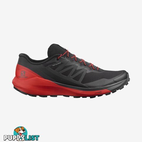 Salomon Sense Ride 4 Mens Trail Running Shoes - Black/Goji Berry/Phantom - L41378100