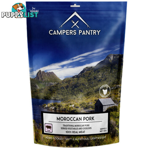 Campers Pantry Moroccan Pork Freeze Dried Meal - CPMP11017