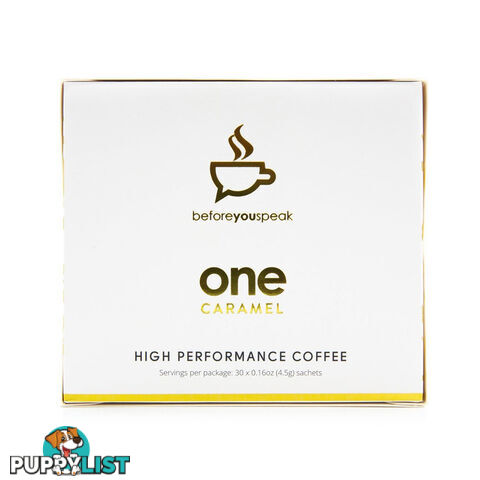 Beforeyouspeak One High Performance Coffee - Caramel - 30 Sachet Box - AUBYS102