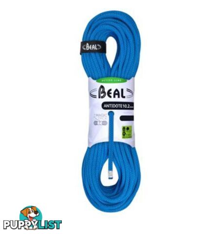 Beal Antidote 10.2mm Climbing Rope - 60m - Solid Blue - BC102A.60.SB