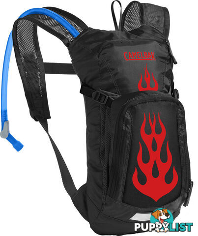 CamelBak Mini MULE 1.5L Kids Hydration Pack - Black/Flames - CB1155003000