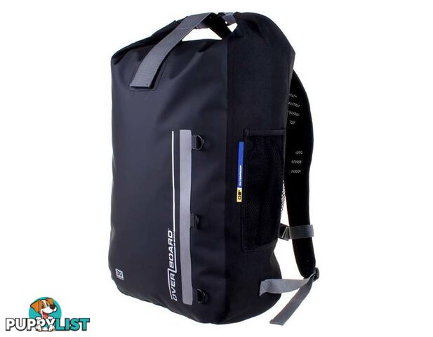 Overboard 30 Litre Classic Waterproof Backpack - Black - AOB1142BLK