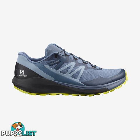 Salomon Sense Ride 4 Mens Trail Running Shoes - Copen Blue/Black/Evening Primrose - 9.5US - L41210400-9