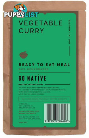 Go Native Vegetable Curry Ready to Eat Meal - 1 Serve - SM5