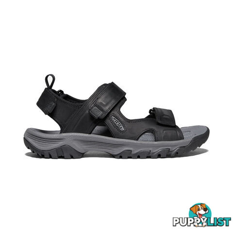 Keen Targhee III Open Toe Mens Hiking Sandals - Black Grey - US 10H - 1022422-10H