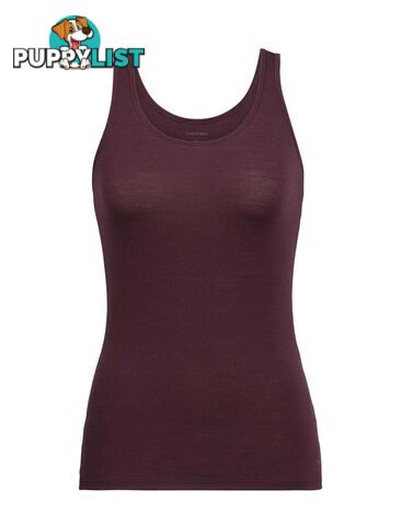 Icebreaker Merino Siren Womens Tank Top - Redwood - XS - 103213632XS