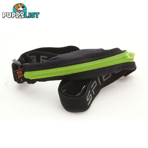 SPIbelt Original Running Sports Belt - Black w/ Lime Zip - 7BL-A001-009