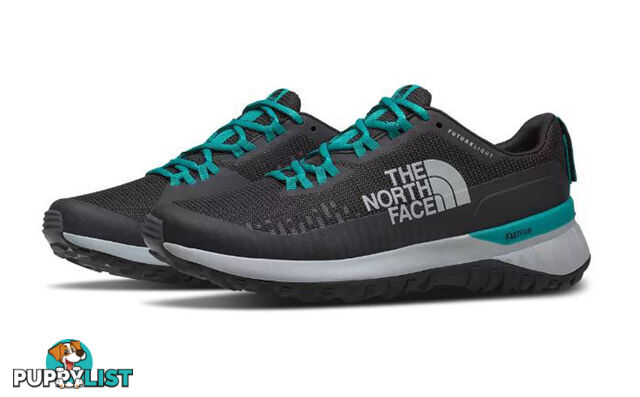 The North Face W Ultra Traction Futurelight Womens Trail Running Shoes - TNF Black/Jaiden Green - 10 - NF0A46C6V3M-10F