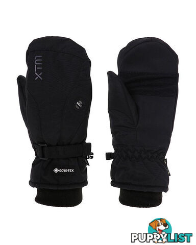 XTM Whistler Adult Unisex Waterproof Snow Mitt Gloves - Black - L - DU013-BLK-L