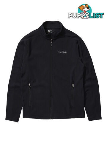 Marmot Rocklin Full Zip Mens Fleece Jacket - Black - XL - 10130001XL