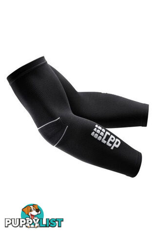 CEP Unisex Compression Arm Sleeves - Black/Grey - Length L2 - IV - WS1AV24