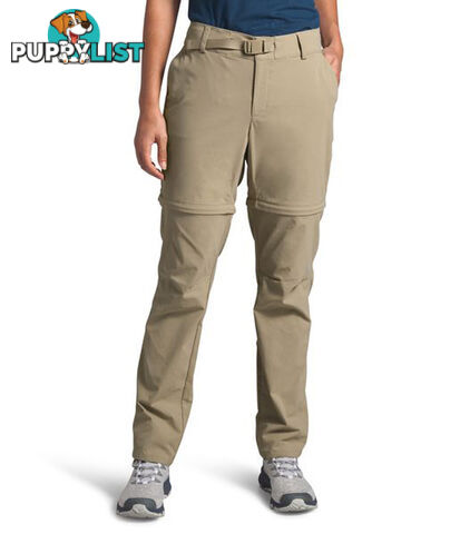 The North Face Paramount Convertible Womens Hiking Pant - Twill Beige - AU14/US10 - NF0A4CK9ZDL-R-10F