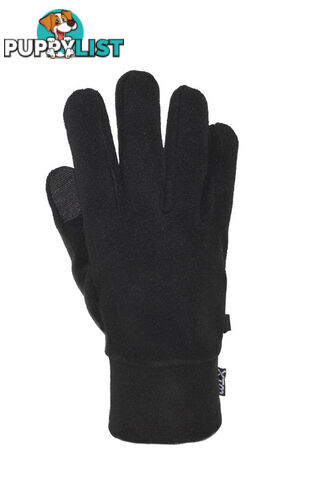 XTM Muse Mens Fleece Glove - Black - M - EM002-BLK-M