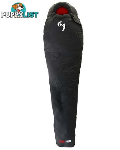 Black Wolf Pro Series -5 Mens Sleeping Bag - Jet Black - W0159-JetBlack