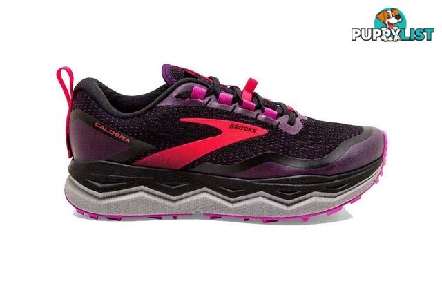 Brooks Caldera 5 Womens Trail Running Shoes - Black/Fushia/Purple - 7.5US - 1203411B-020-75