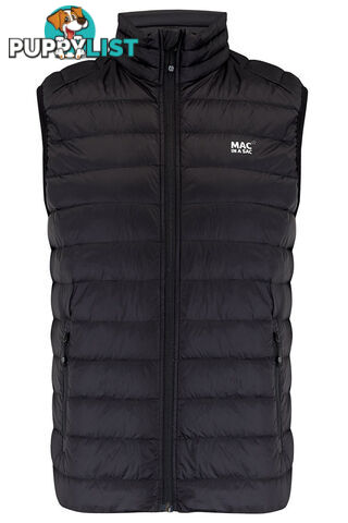 Mac In A Sac Alpine Mens Down Vest - Black - L - MAC-VEST-BLACK-L