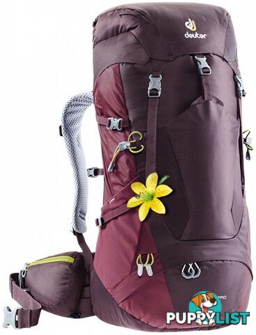 deuter Futura Pro 34L SL Womens Hiking Backpack - Aub-Maron - 3401018-5525-0