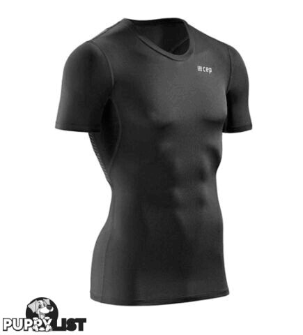 CEP Wingtech Short Sleeve Mens Running T-Shirt - Black - L - W06D554