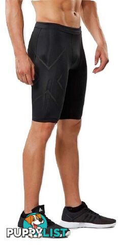 2XU MCS Run Mens Compression Shorts - Blk/Brf - M - MA5331b-BLK-BRF-M