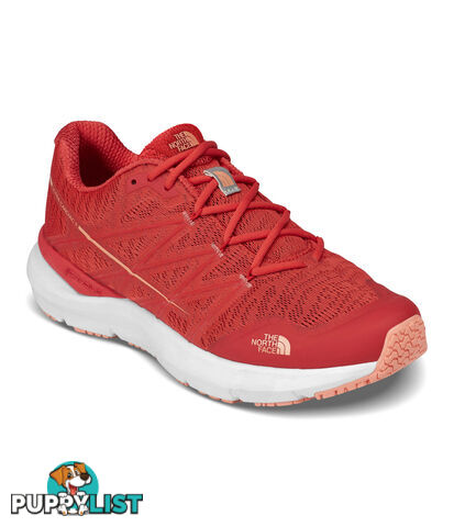 The North Face Womens Ultra Cardiac II Trail Running Shoes - Juicy Red/Desert Flower Orange - NF0A2VUW2RA