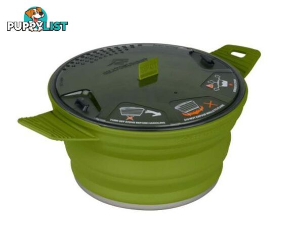 Sea To Summit X-Pot Collapsible Pot/Bowl - 2.8 Litre - Olive - AXPOT2.8OL