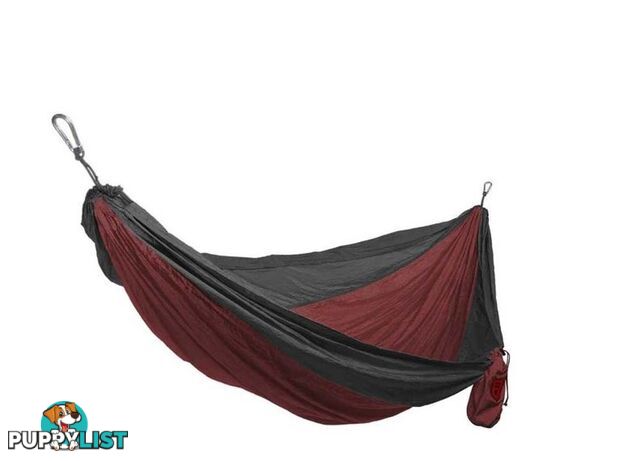 Grand Trunk Double Hammock w/ Strap - Crimson/Charcoal - DLXH-20