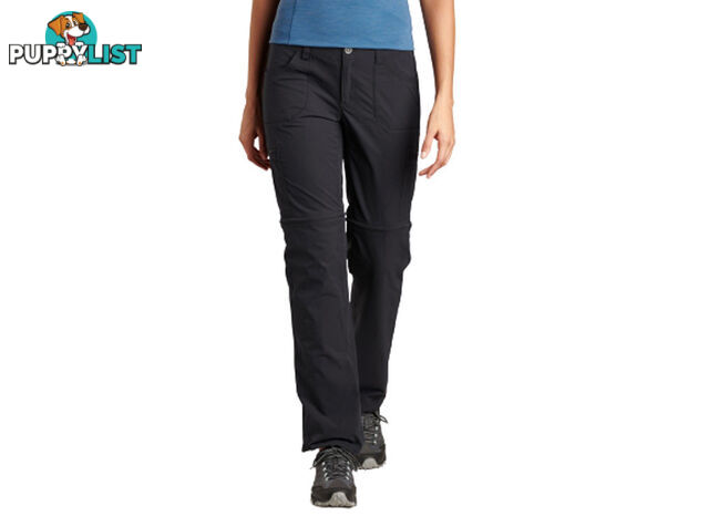 Kuhl Horizn Convertible Womens Hiking Pants - 32L - Raven - AU10/US8 - KUH00410-Raven-8