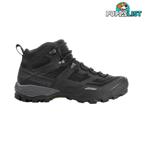 Mammut Ducan Mid GTX Mens Hiking Boots - Black/Dark Titanium - UK12.5 - 3030-03540-00288-1550