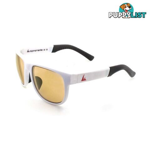 Alpinamente 2841M Photochromic Performance Sunglasses - Air Bronze/Sport Coating - Rubber White - 284119AB