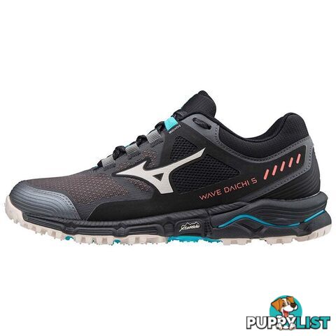 Mizuno Wave Daichi 5 Womens Trail Running Shoes - Magnet/Cloud Gray/Scuba Blue - J1GK207154