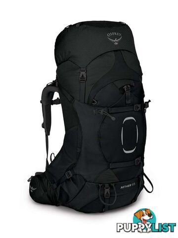 Osprey Aether 65 Mens Hiking Backpack - Black - L/XL - OSP0883-Black-L-XL