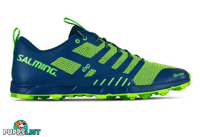 Salming OT Comp Mens Trail Running Shoes - Poseidon Blue/Safety Yellow - US9.0 - 1289053-0409-4223