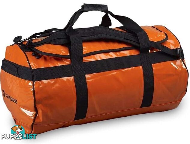 Caribee Kokoda 90L Duffle Bag - Orange/Black Straps - 58073