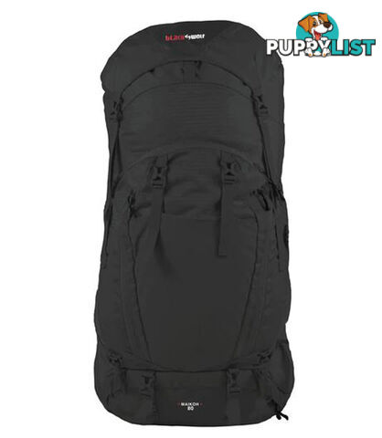 Black Wolf Maikoh 80 Trekking Backpack - Jet Black - W0023