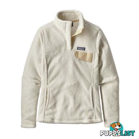 Patagonia Re-Tool Snap-T Fleece Pullover Womens Fleece Jacket - Raw Linen - White X-Dye - XL - 25443-RWX-XL