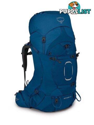 Osprey Aether 65 Mens Hiking Backpack - Deep Water Blue - S/M - OSP0883-DeepWater-S-M