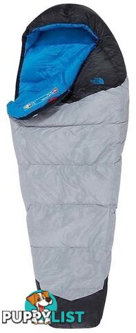 The North Face Blue Kazoo Down Sleeping Bag - High Rise Grey/Hyper Blue - NF0A3G64TQU-R-LH