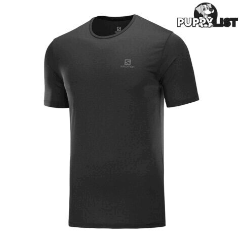 Salomon Agile Training Mens Running Tee - Black - S - C12821-S