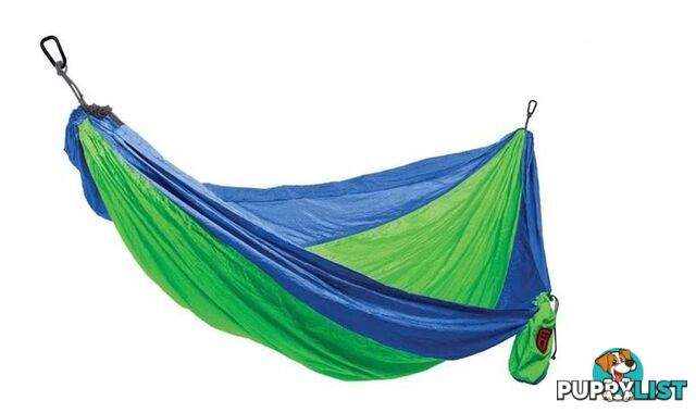 Grand Trunk Double Hammock w/ Strap - Lime Green/Blue - DLXH-41-30