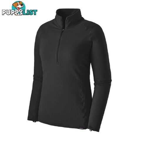 Patagonia Capilene Thermal Weight Zip-Neck Womens Top - Black - XL - 43662-BLK-XL