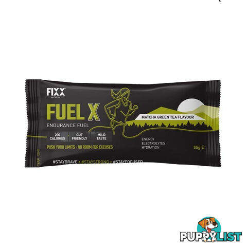 Fixx Nutrition Fuel X Endurance Fuel - 55g Sachet - Matcha - FXFXBXMT55