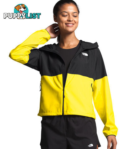 The North Face Flyweight Womens Running Hoodie - TNF Lemon/TNF Black - Xs - NF0A4AMFNX4-QXS